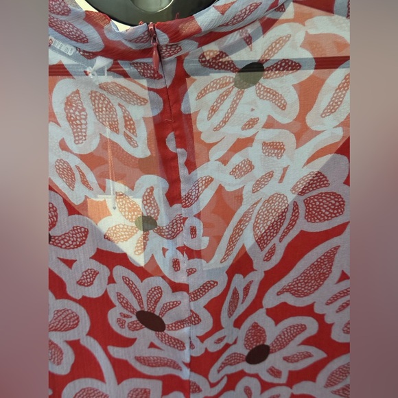 Rebecca Taylor Vera Fleur Mock Neck Blouse - Picture 7 of 14